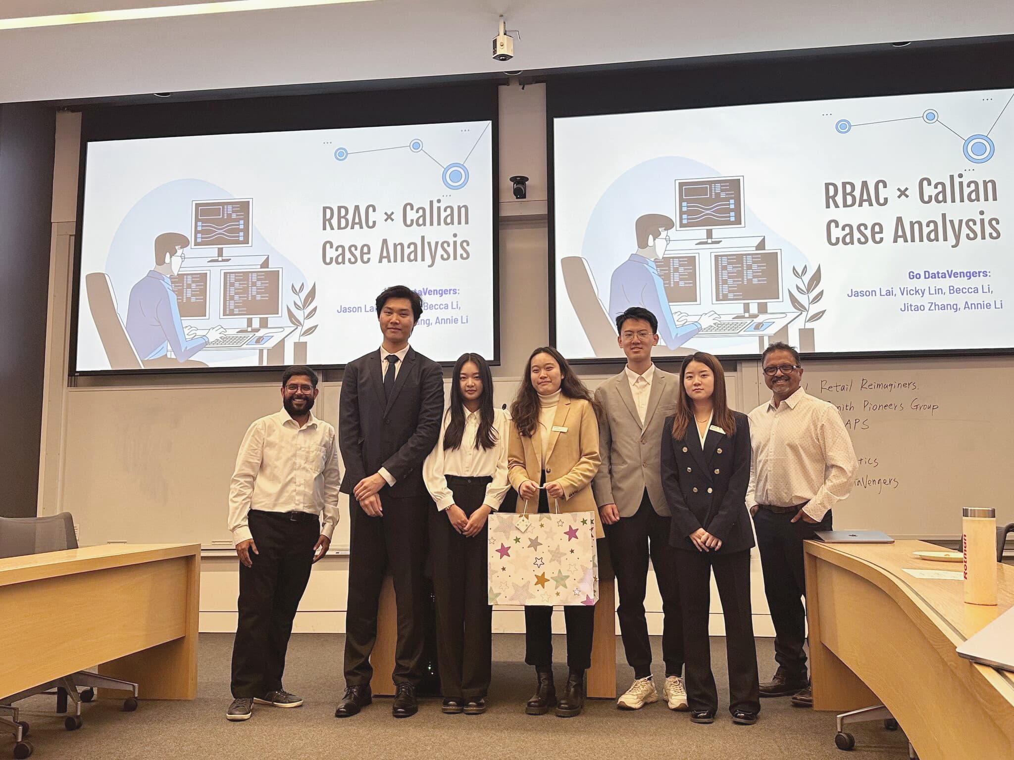 Jason Lai and team with Calian case competition hosts