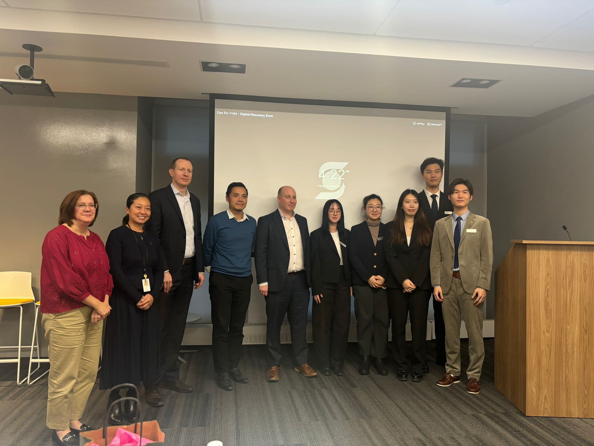 Jason Lai and team at the Scotiabank case competition